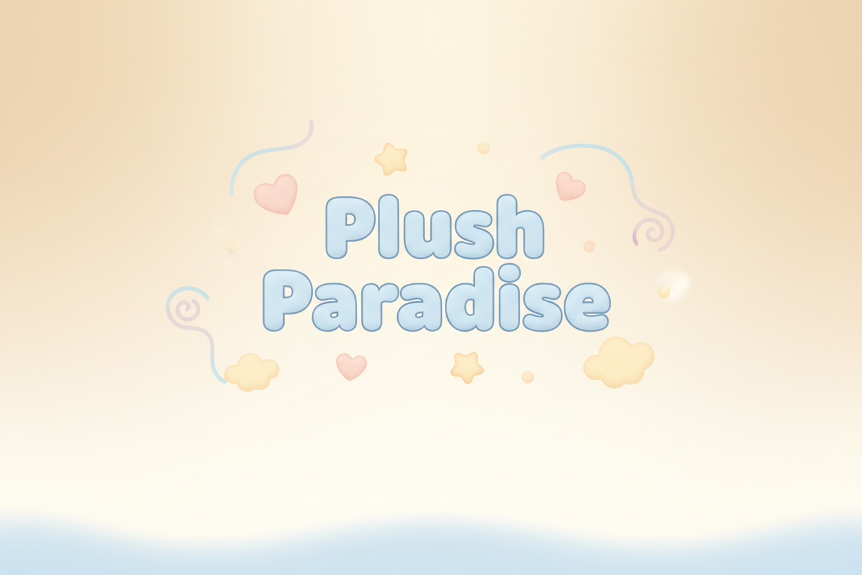 Plush Paradise Welcoming Banner